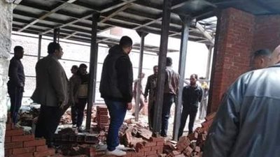 إزالة التعديات على الأراضى الزراعية وإيقاف البناء بدون ترخيص بالحسينية ومنيا القمح