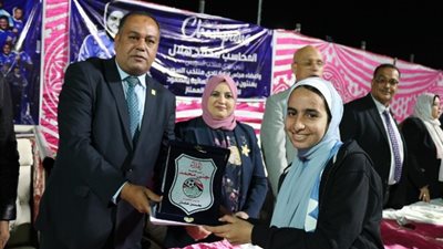 نادى منتخب السويس يكرم لاعبات الكرة النسائية لصعودهم لدورى الممتاز