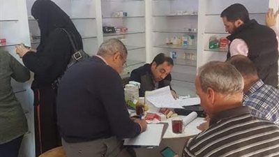 ضبط 6020 عبوة ادوية بصيدلية غير مرخص بحملة لمفتشي الصيدلة بالدقهلية