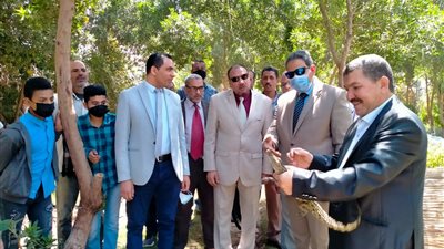 نائب رئيس جامعة الأزهر يتفقد التطورات بمشتل مركز المنتجات الزراعية