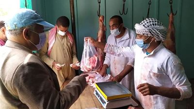طرح لحوم بلدية ومنتجات بمنافذ بيع الوحدات المحلية بالواحات