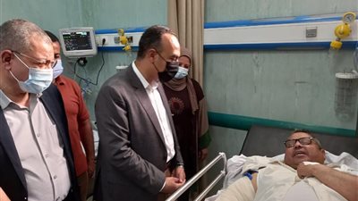 اصابة رئيس مدينة ابو قرقاص فى حادث سير بالمنيا