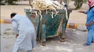 سيوة تواصل أعمال النظافة و رفع القمامة بمناطق متفرقة بالمدينة
