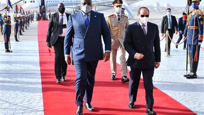 الرئيس السيسي يستقبل رئيس جمهورية الكونغو الديمقراطية بقصر الاتحادية