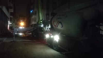 رئيس حى ثان الإسماعيلية يقوم بإحباط تنفيذ محاولة صبة خرسانية بدون ترخيص