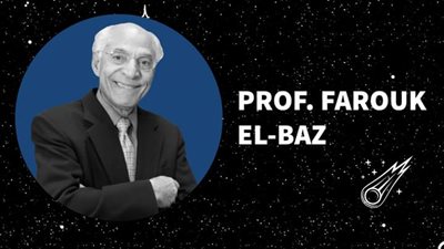 فاروق الباز يناقش طلاب جامعة أسيوط حول البحث العلمي و التعلم للشباب خلال مشاركته في فعاليات حفل افتتاح نادي الفلك