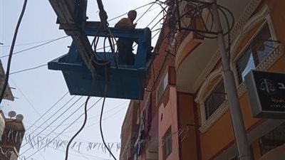 رفع كفاءة الإنارة العامة وترشيد المياه بمنطقة حي السلام بحى ثان الاسماعيليه