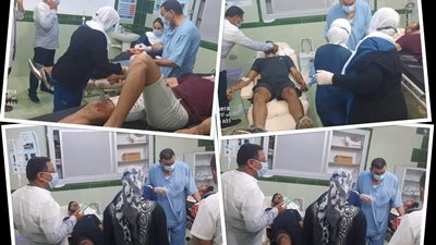 خروج لاعب سيراميكا كليوباترا من مستشفى رأس غارب المركزى
