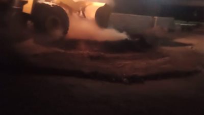 إزالة حالة تعدى بالبناء بإسنا جنوب الأقصر