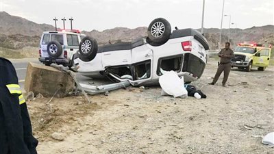 مصرع وإصابة 17 في انقلاب سيارة بالبحيرة .. بالأسماء