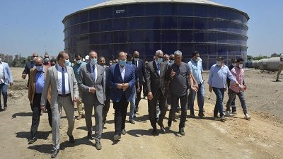 محافظ الجيزة يطلق إشارة بدء التشغيل التجريبى لمحطة جزيرة الدهب بكامل طاقتها