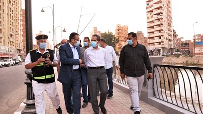 محافظ الغربية يتابع مشاروعات تطوير المحاور المرورية بطنطا-صور