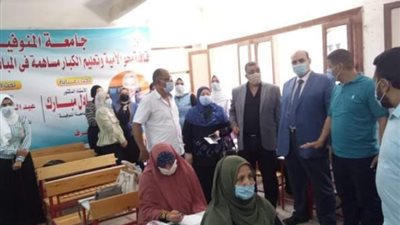 بالتعاون مع جامعة المنوفية .. قافلة طبية وندوات تثقيفية ضمن مبادرة «حياه كريمة» بسمادون