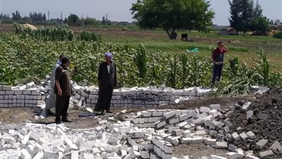 إزالة حالتي تعدي على مساحة 2325 متر ا بحوش عيسى و أبو حمص..صور