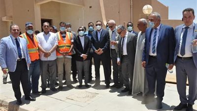 محافظ الوادي الجديد يلتقي وفد الغربية لدعم آفاق الجذب السكاني.صور