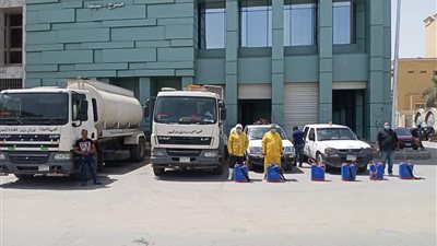 الجيزة تطلق حملات تطهير موسعة بالأحياء والمراكز والمدن لمجابهة فيروس كورونا
