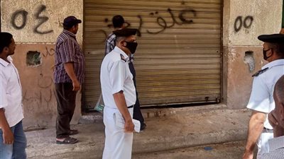 تنفيذ 18 قرار غلق وإيقاف نشاط لمحال مخالفة في برج العرب الجديدة.. صور