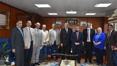 التربية الرياضية بالسادات تستقبل فريق المراجعة الخارجية لنيل الاعتماد وجودة التعليم