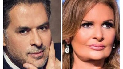 يسرا برفقة راغب علامة وزوجته فى أحد المطاعم بالقاهرة.. صور