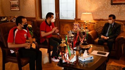 وزير الشباب والرياضة يكرم منتخب الشطرنج بعد نتائجه الرائعة فى بطولة أفريقيا