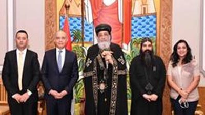 البابا تواضروس يستقبل السفير الاردني