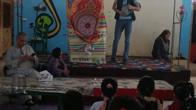 مسرح الجنوب مع اطفال القوصية