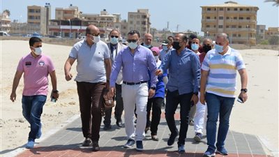 الشيخ فى جوله بجمصه استعدادا لاستقبال المصطافين