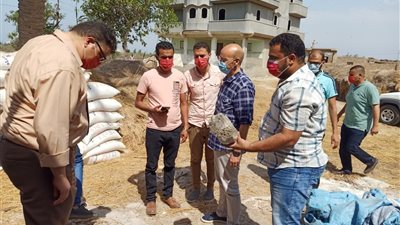 مدير الصحة يقود حملة علي المنشآت الغذائية بصان الحجر ويضبط ويعدم١٠ أطنان أغذية مخالفة