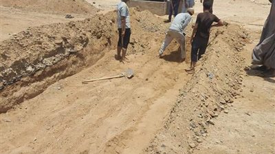 إستمرار أعمال التطوير بمدينة الشلاتين. صور