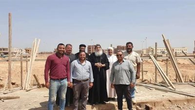 البدء فى إنشاء كاتدرائية السمائين ببنى سويف