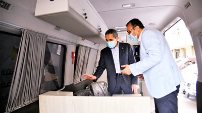 محافظة الغربية تتسلم المركز التكنولوجي المتنقل لتقديم الخدمات للمواطنين-صور