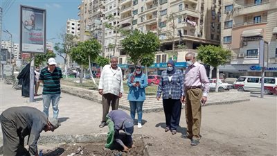 الغندور تتابع اعمال رفع كفاءة الشوارع بأحياء المنصورة