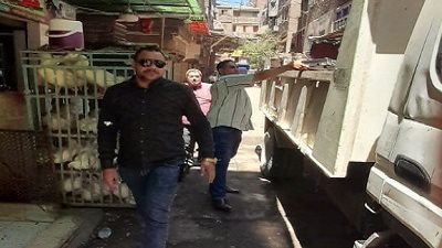 ازالة ١٢٠ حاجز حديدي بالمنيره الغربية شمال الجيزة