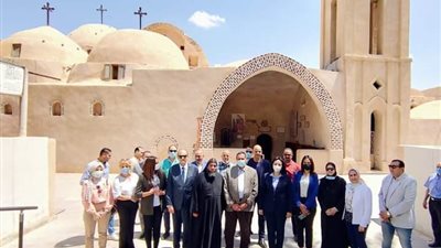 محافظ البحيرة ونائب وزير السياحة والآثار يتفقدان مسار العائلة المقدسة بوادي النطرون