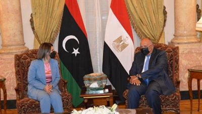 وزير الخارجية يستقبل نظيرته الليبية.. ومؤتمر صحفى مشترك بعد قليل.. صور