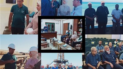 جولة ميدانية لمتدربي البرنامج الرئاسي بحقول شركة البترول في رأس غارب