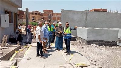 غراب يتابع معدلات أداء ونسب تنفيذ أعمال محطات الصرف الصحي بديرب نجم