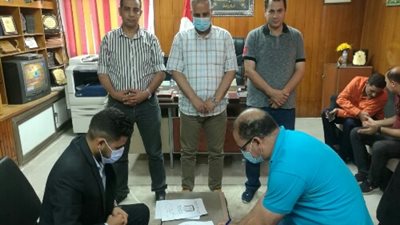 وكيل وزارة الرياضة بالقليوبية يشهد توقيع بروتوكول تركيب سبعة ماكينات صرف بمراكز الشباب بالمحافظة