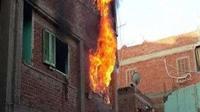 نفوق ٢ رأس ماشية وتدمير غرفة نوم فى حريق ب ٥ منازل بقنا