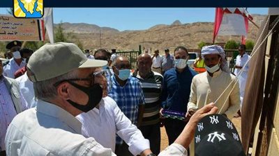 فودة ونصار يفتتحان المزرعة النموذجية بتجمع النسرين بأبورديس في جنوب سيناء