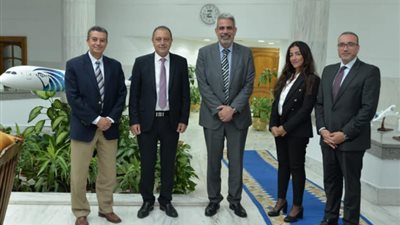 مصرللطيران تستقبل نائب رئيس الإتحاد الدولي للنقل الجوي IATA لإقليم إفريقيا والشرق الأوسط