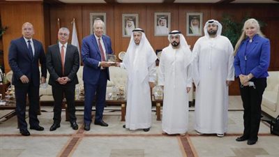 وفد من المنطقة الاقتصادية لقناة السويس يبحث الفرص الاستثمارية مع مسؤولي المنطقة الحرة بعجمان