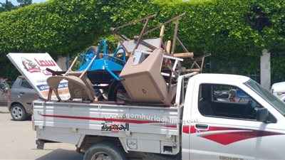 الصباغ يقود حمله انضابطية علي شوارع الحمام بمطروح