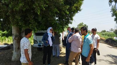 نائب محافظ القليوبية تتسلم أرض أوقاف لانشاء محطة صرف بكفر تصفا