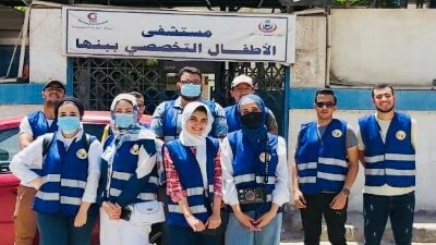 حماة الوطن بالقليوبية يشارك الأطفال المرضى بالمستشفى التخصصى ببنها الاحتفال بعيد الاضحى