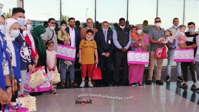 مطار أسيوط الدولى يستقبل 30 طفلا ليبيا للعلاج بمستشفيات جامعة أسيوط