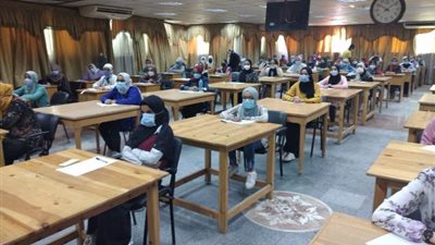 بدء إختبارات القبول بالمعهد الفنى للتمريض بالتأمين الصحى في بنى سويف..صور