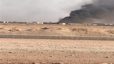 إخماد حريق نشب في معسكر للحشد بمحافظة النجف العراقية