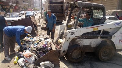 رفع 400 طن قمامه وأتربه امس بالمنصورة