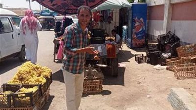 حملة لازالة الاشغالات بمدينة الحمام بمطروح